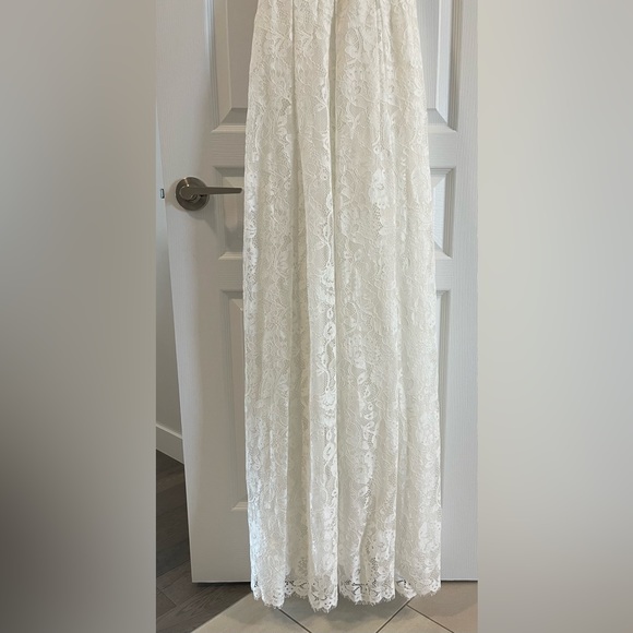 ASOS Lace Halter Neck Maxi Wedding Dress - Picture 9 of 12